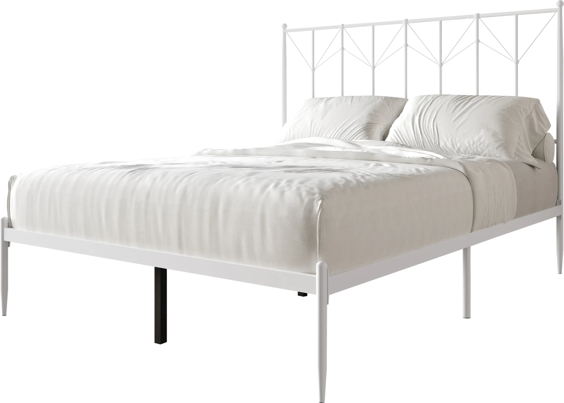 Yewair White Full Bed - Image 1