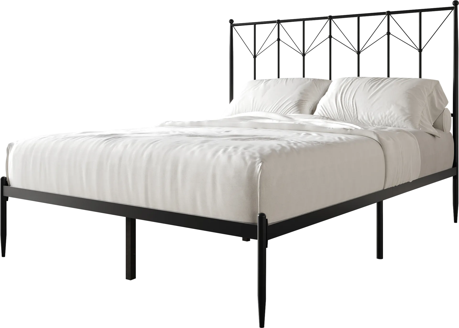 Yewair Black Queen Bed - Image 1