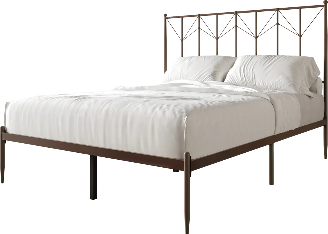 Yewair Brown Queen Bed