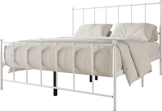 Pixelfly White King Bed