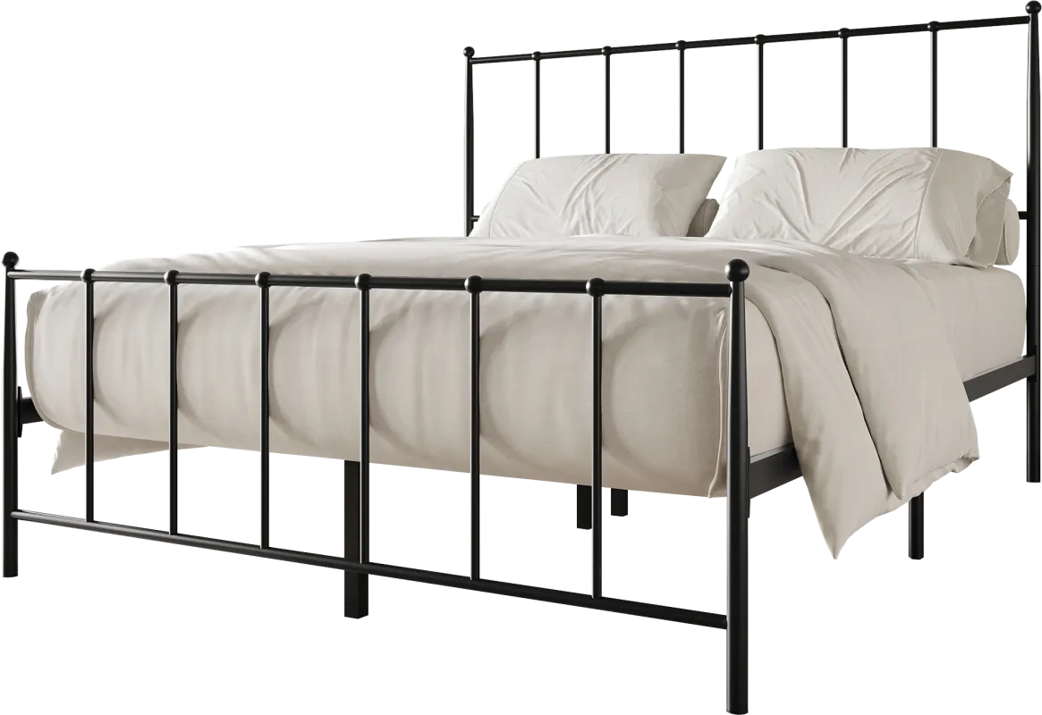 Pixelfly Black Queen Bed