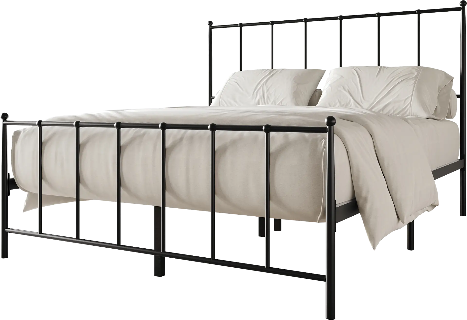 Pixelfly Black Queen Bed