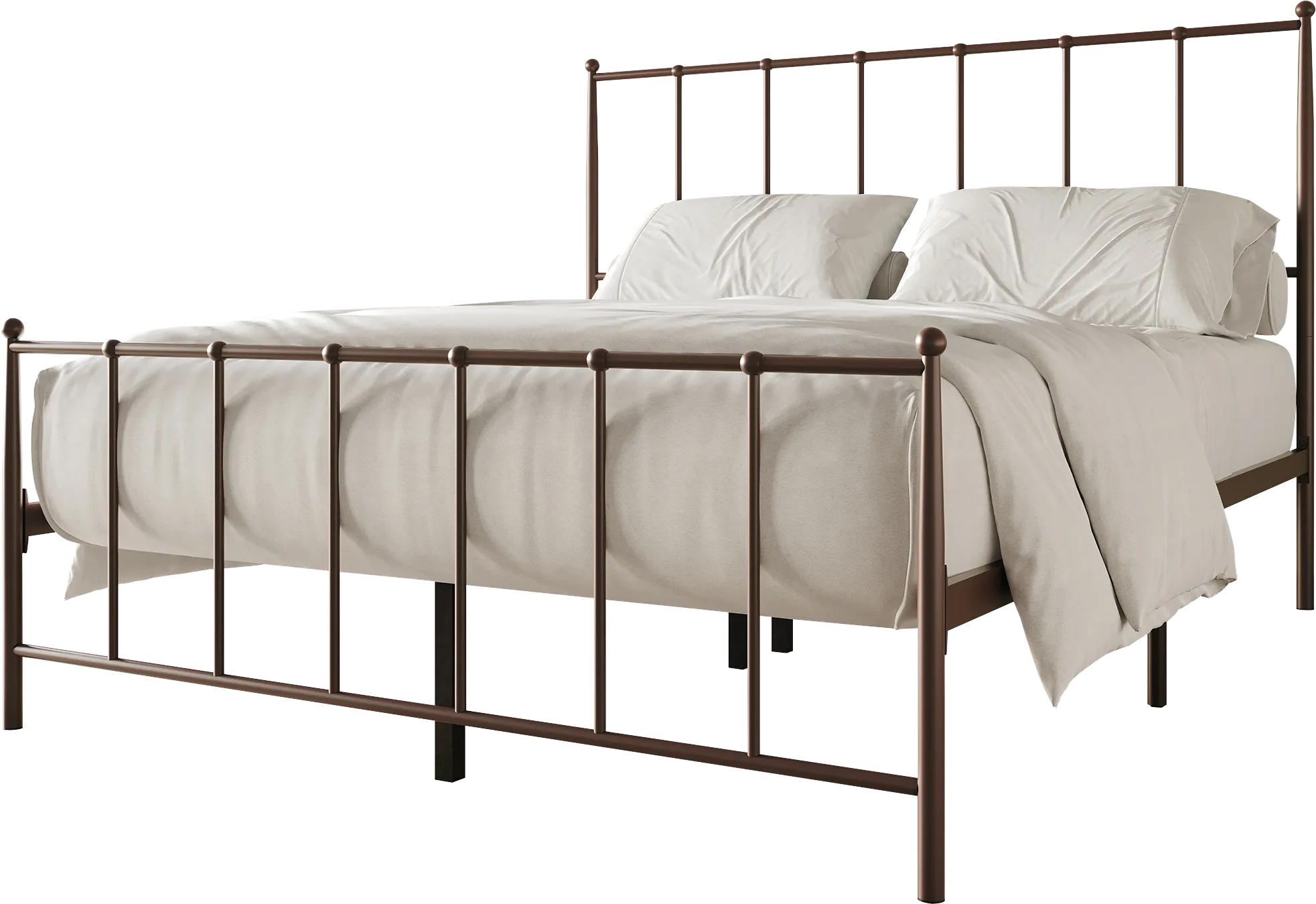 Pixelfly Brown Dark Wood Queen Bed | Rooms to Go