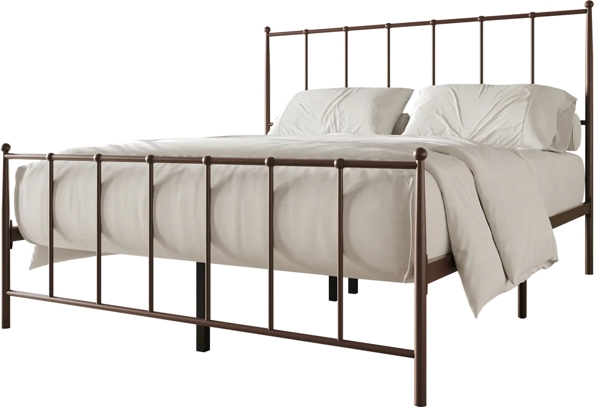 Pixelfly Brown Queen Bed