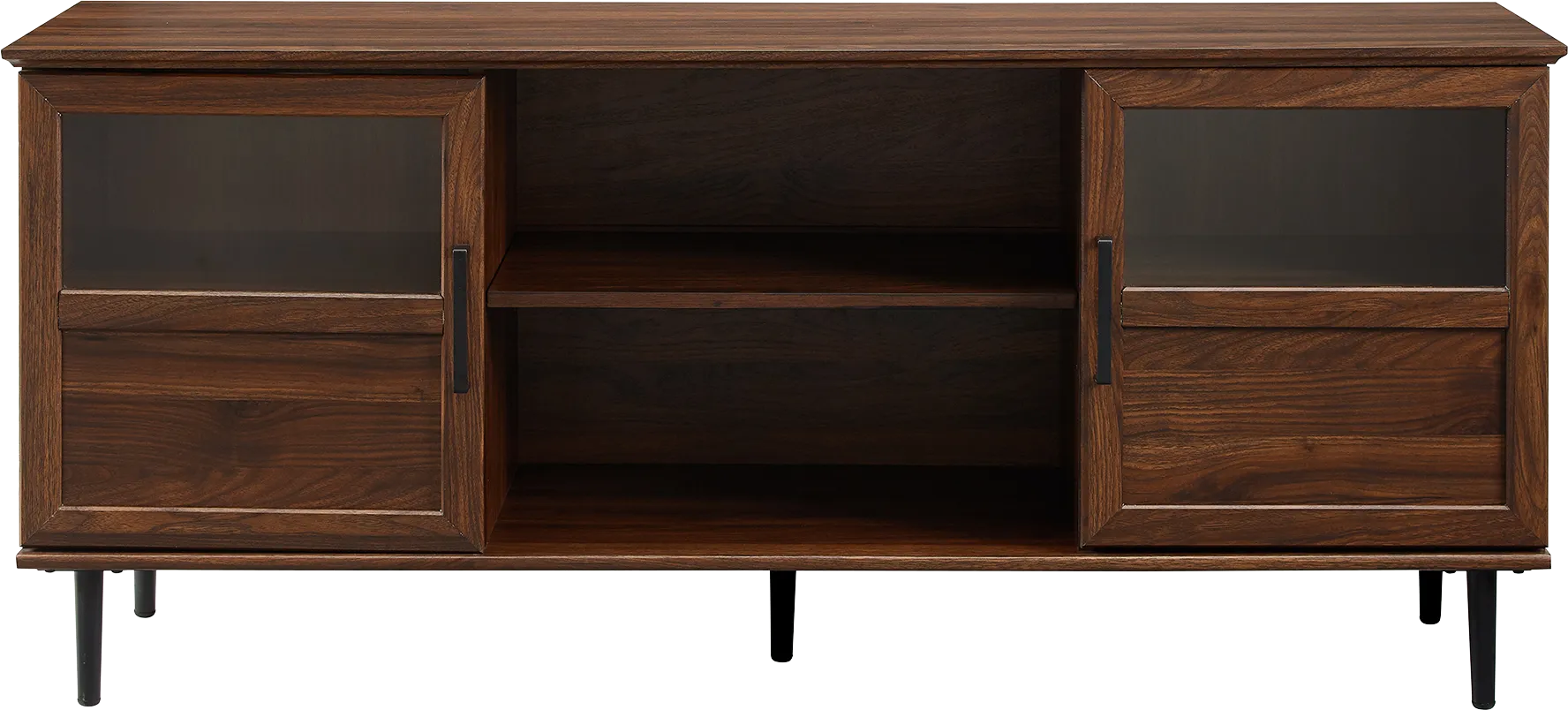 Ascot Circle Dark Brown 58" Console - Image 1