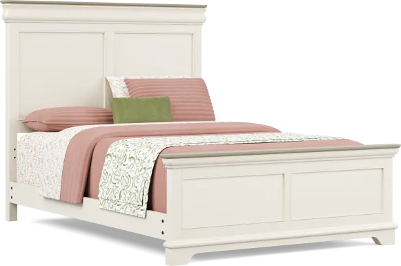 Kids Oberon Cream Full Panel Bed
