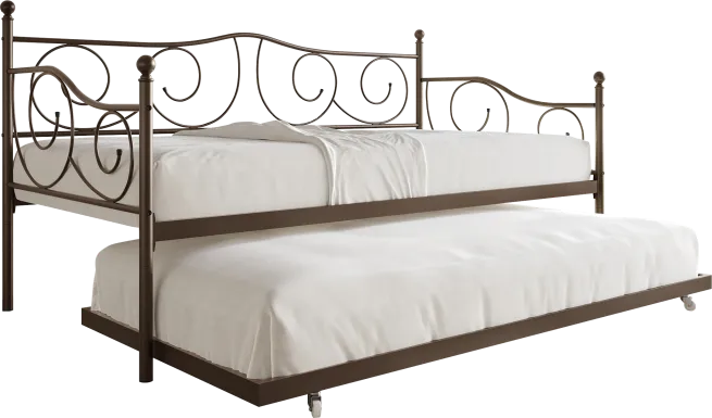 Sawwarers Brown Daybed With Trundle