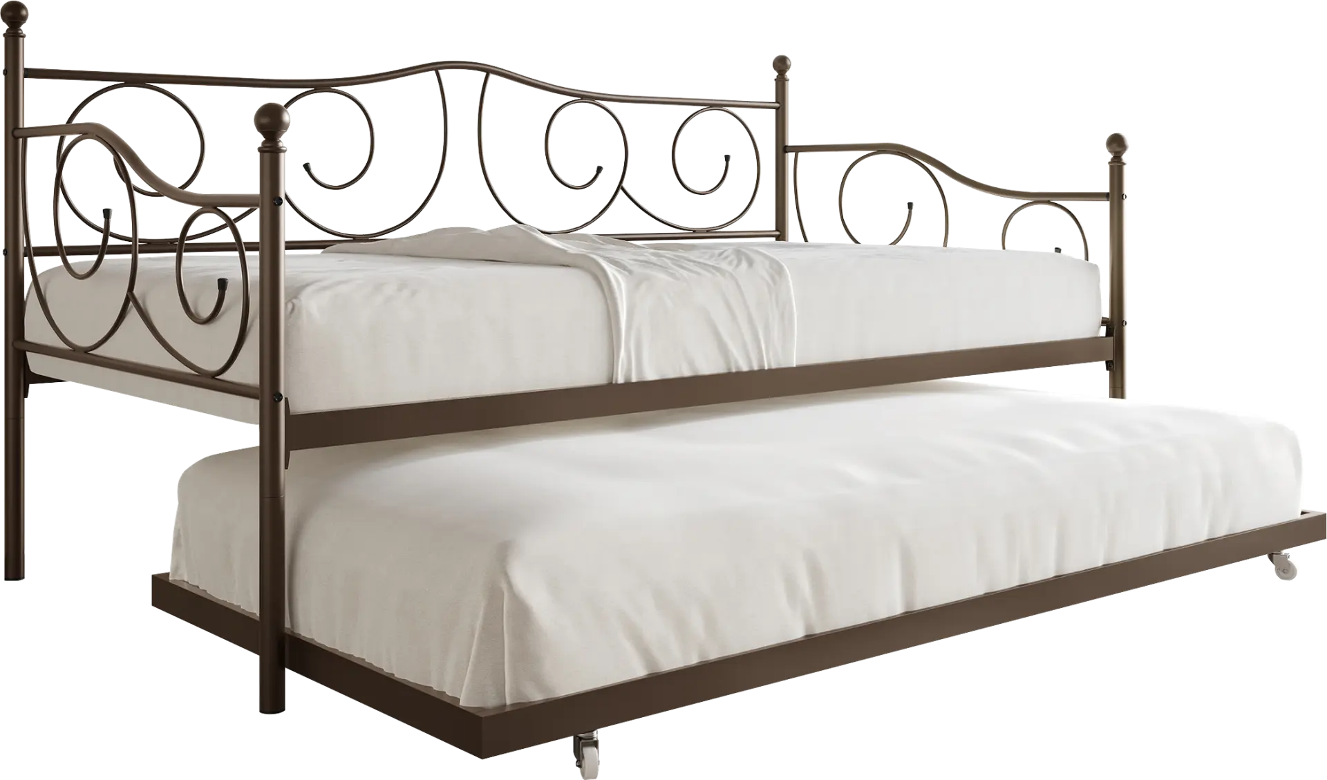 Sawwarers Brown Daybed With Trundle