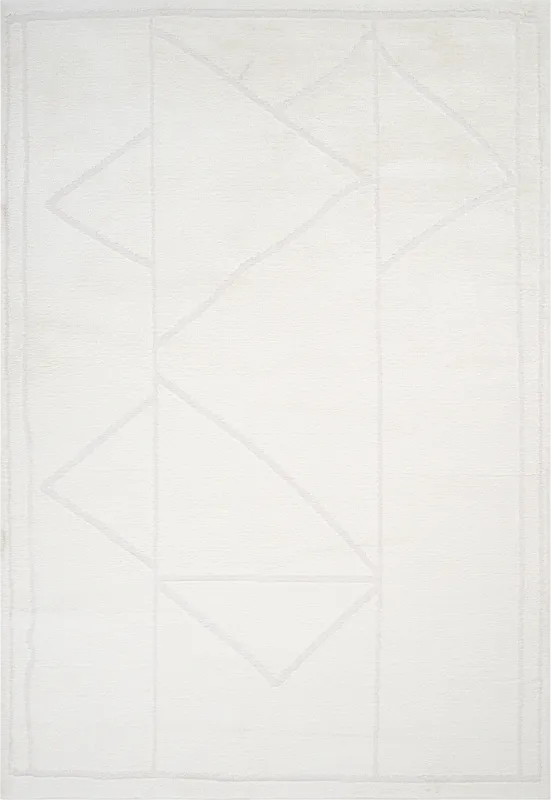 Damaray Ivory 5'3 x 7'6 Rug