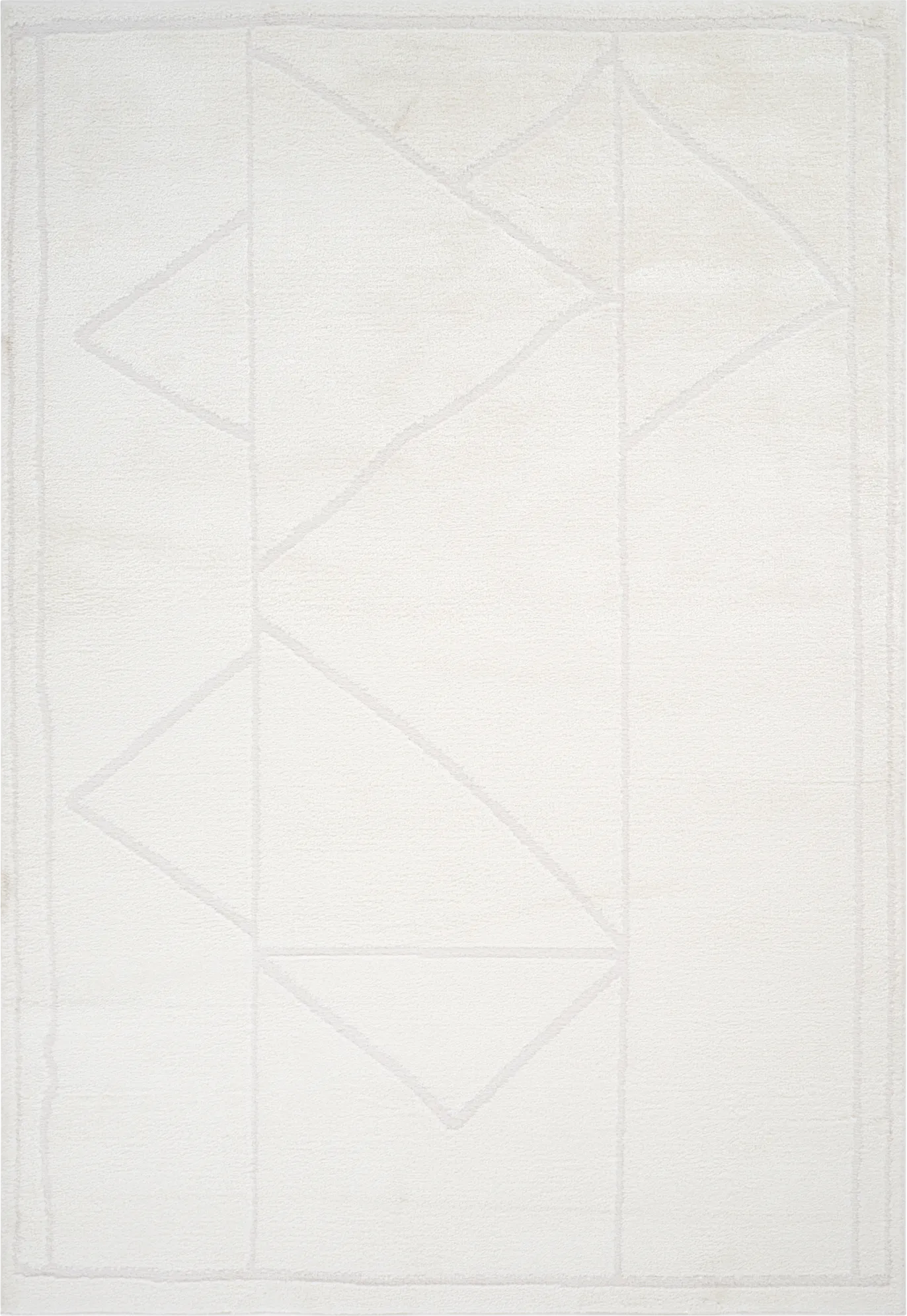 Damaray Ivory 5'3 x 7'6 Rug - Image 1