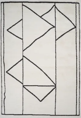 Damaray Black 7'9 x 9'9 Rug