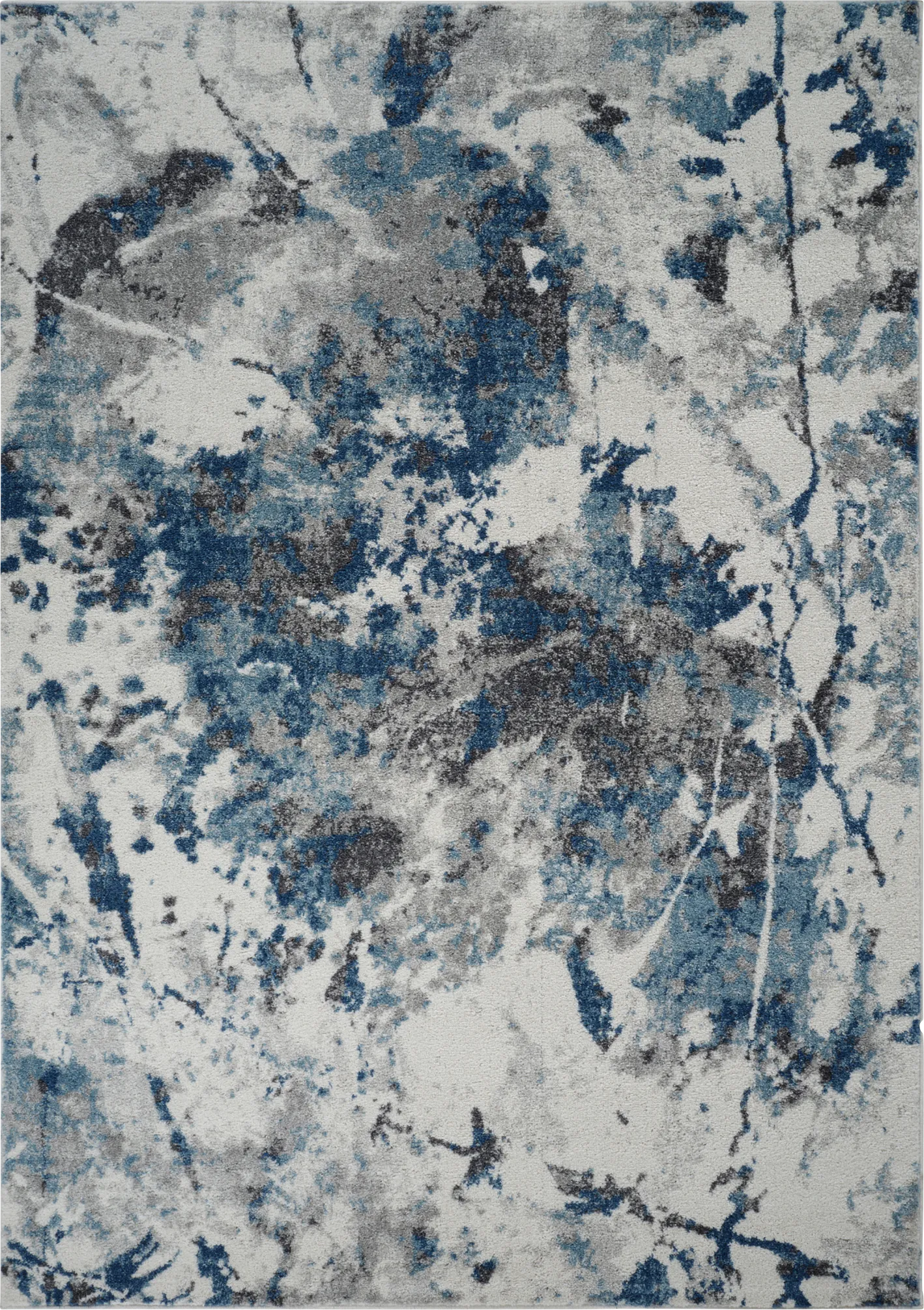 Merrane Blue 6'7 x 9' Rug - Thumbnail - Image 1