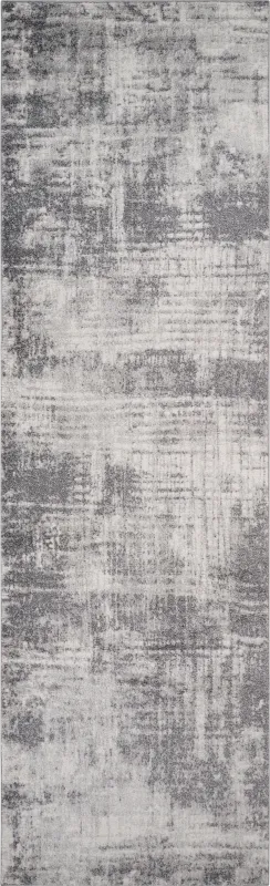 Fasil Gray 2'7 x 9' Runner Rug