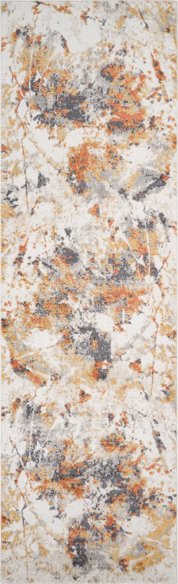 Merrane Orange 2'7 x 9' Runner Rug - Image 1
