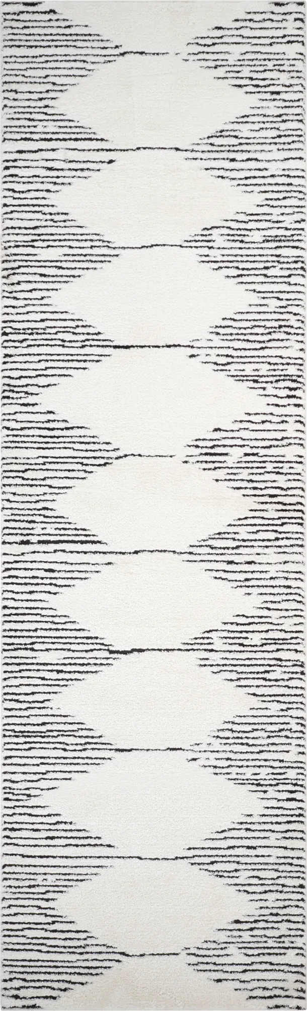 Kerone White 2'6 x 10' Runner Rug - Thumbnail - Image 1