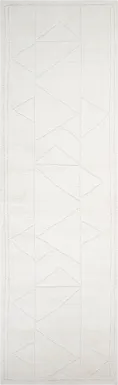 Damaray Ivory 2'6 x 10' Runner Rug