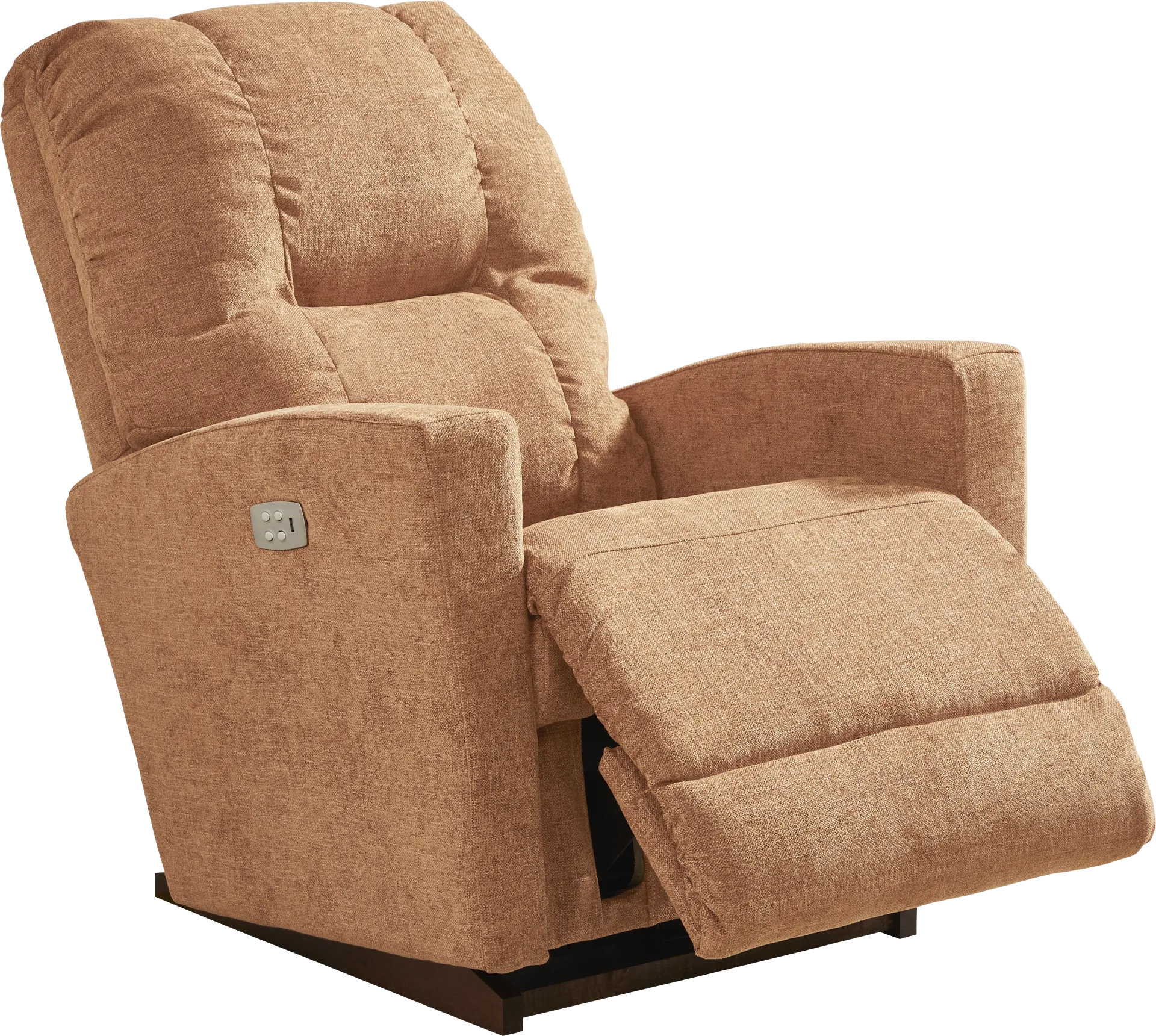 La-Z-Boy Casey III Russet Orange Woven Dual Power Recliner | Rooms