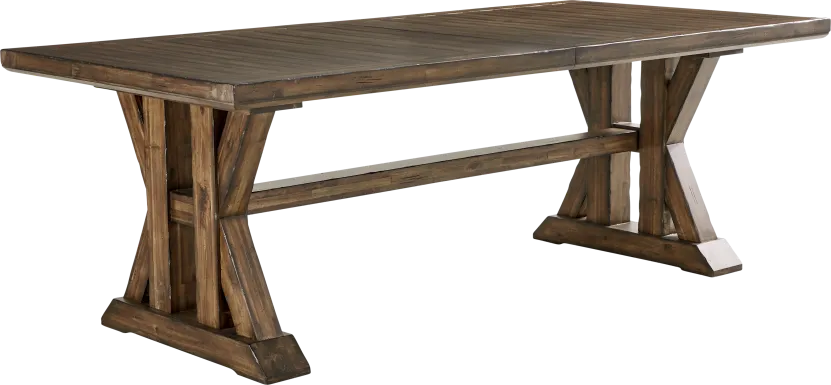 Covered Bridge Tobacco Dining Table