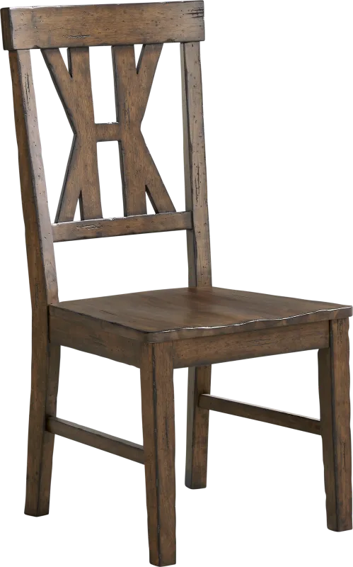 Covered Bridge Tobacco Side Chair