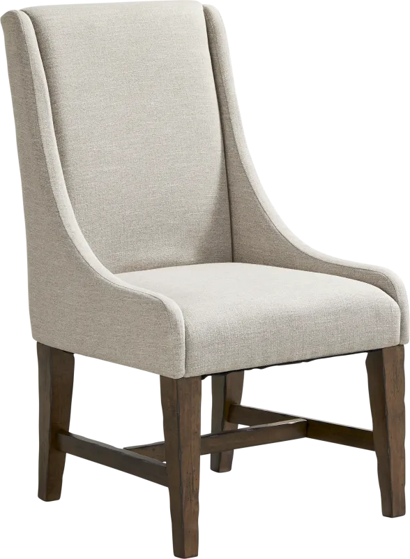 Covered Bridge Beige Arm Chair