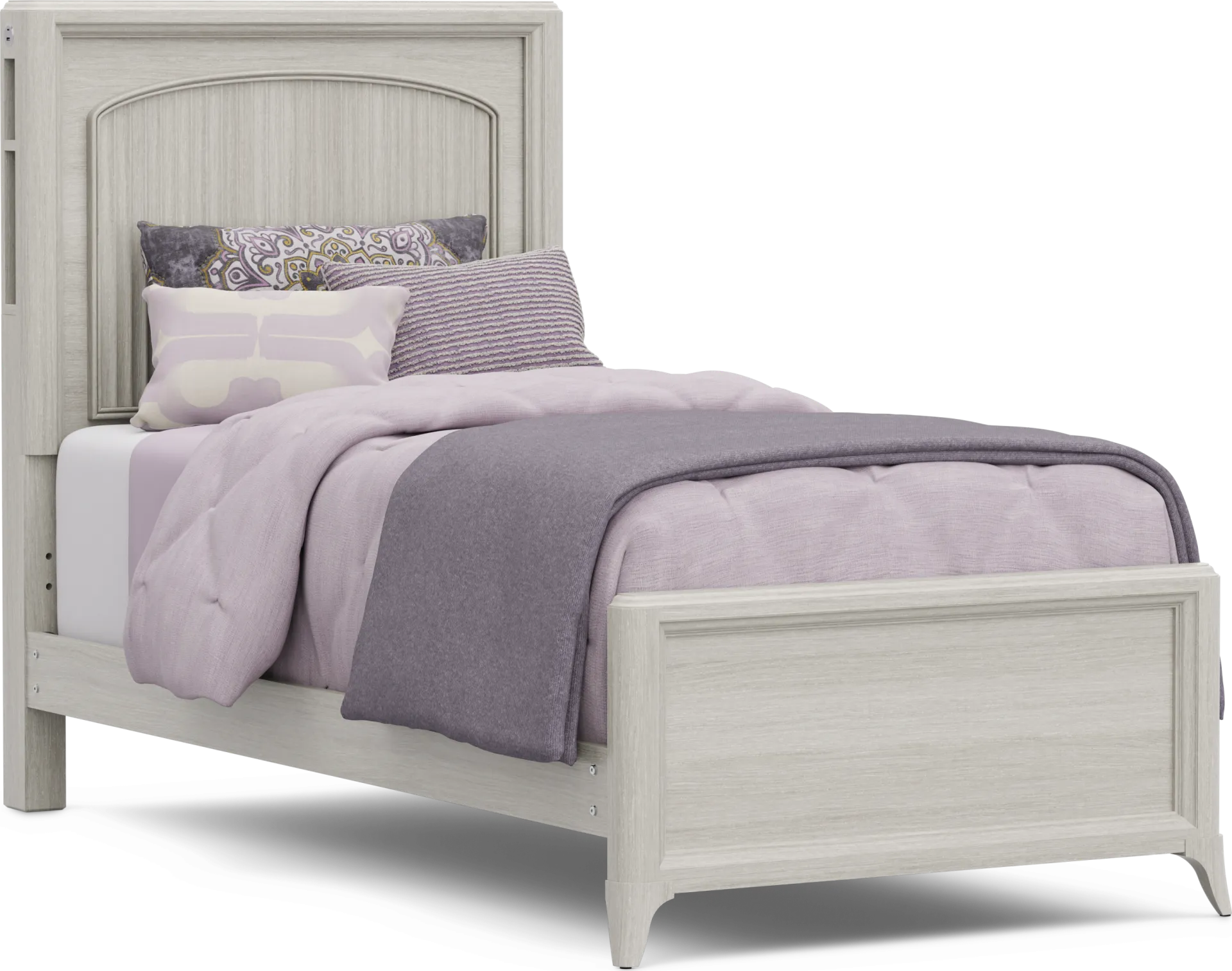Kids Vivien Wirebrush Gray Twin Cubby Bedroom - Image 2