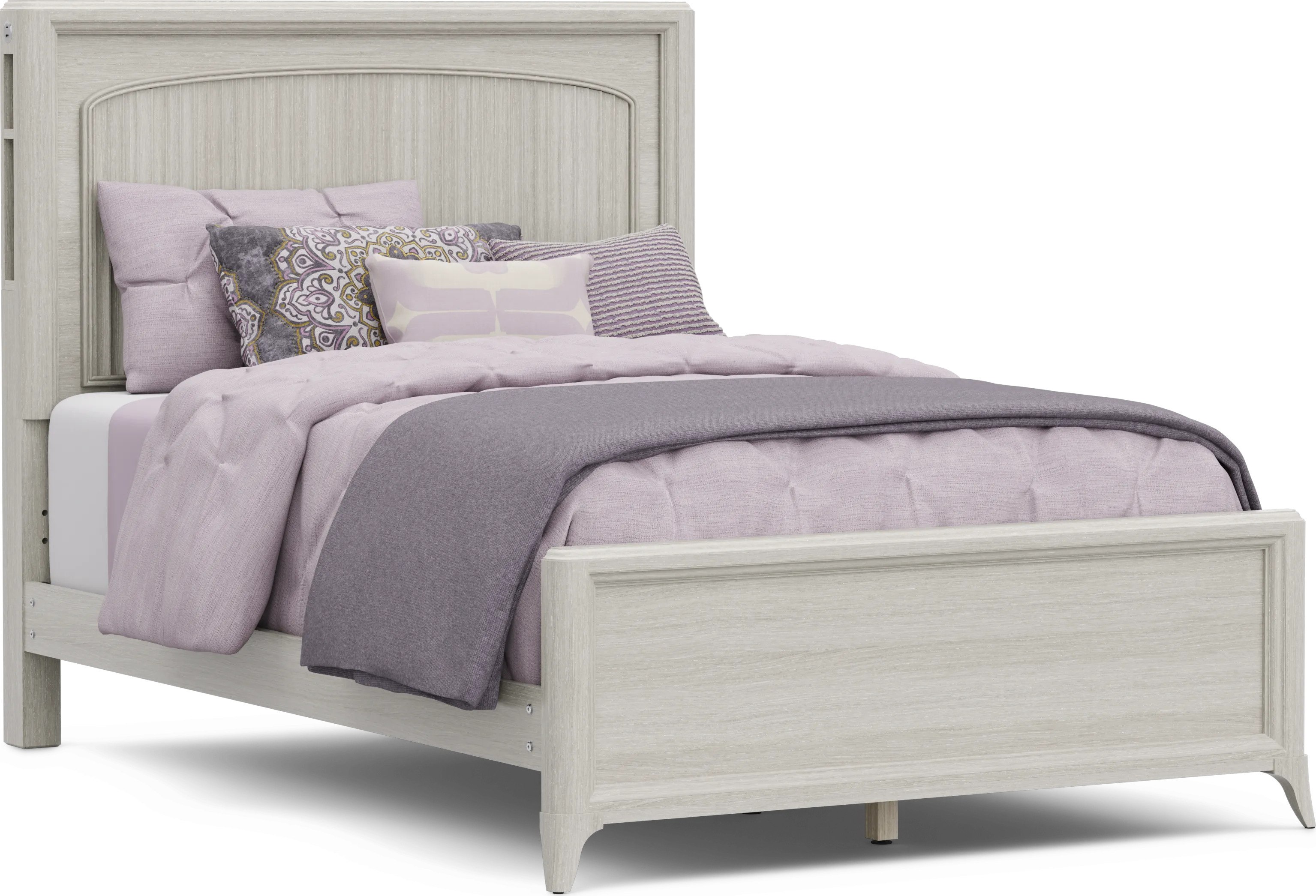Kids Vivien Wirebrush Gray Full Cubby Bedroom - Thumbnail - Image 2