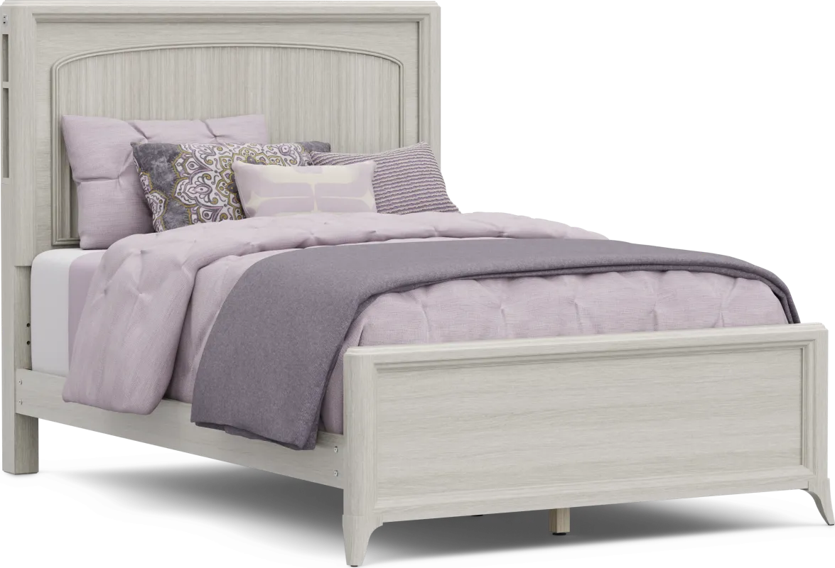 Kids Vivien Wirebrush Gray Full Cubby Bed