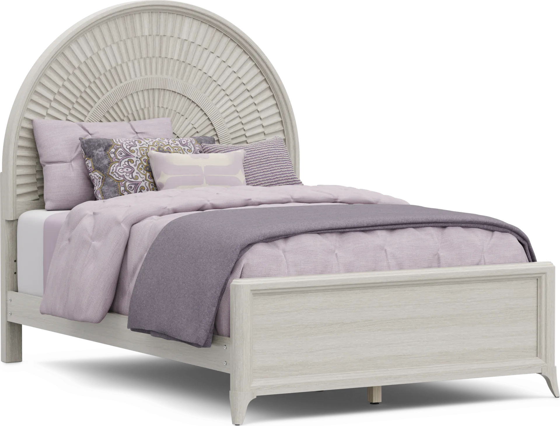 Kids Vivien Wirebrush Gray Full Panel Bed - Image 2