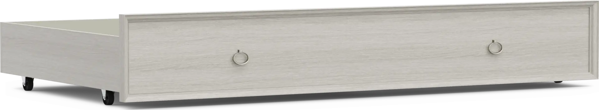 Kids Vivien Wirebrush Gray Twin Storage Trundle