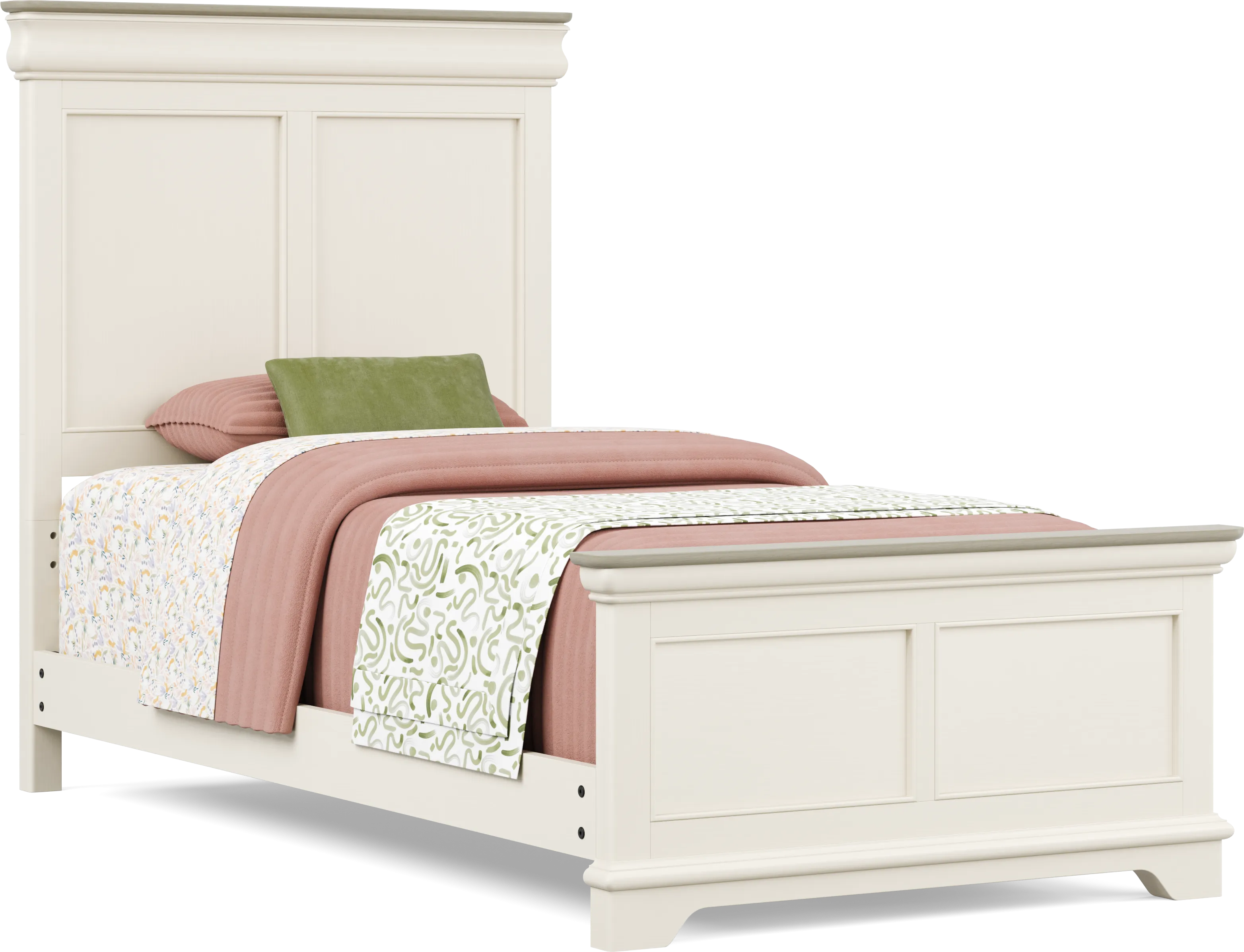 Kids Oberon Cream Twin Panel Bedroom - Thumbnail - Image 2