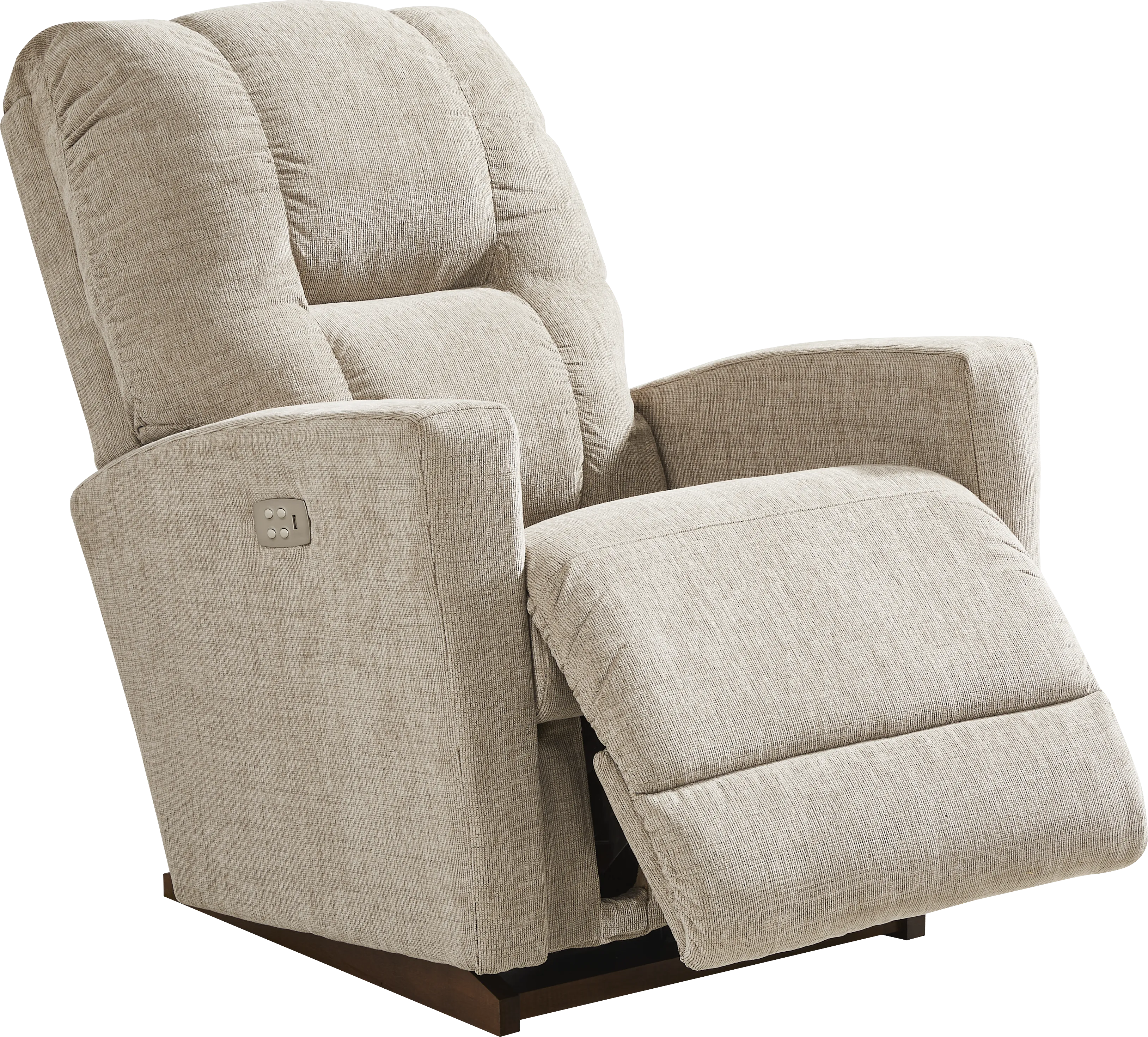 La-Z-Boy Casey III Beige Dual Power Recliner - Thumbnail - Image 1