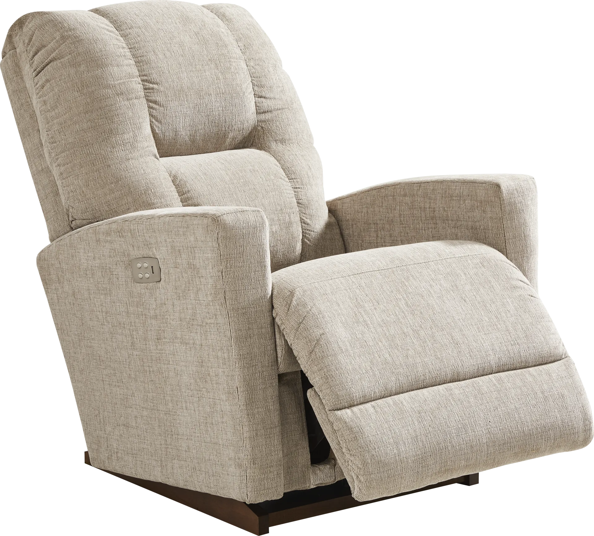 La-Z-Boy Casey III Beige Dual Power Recliner - Image 1