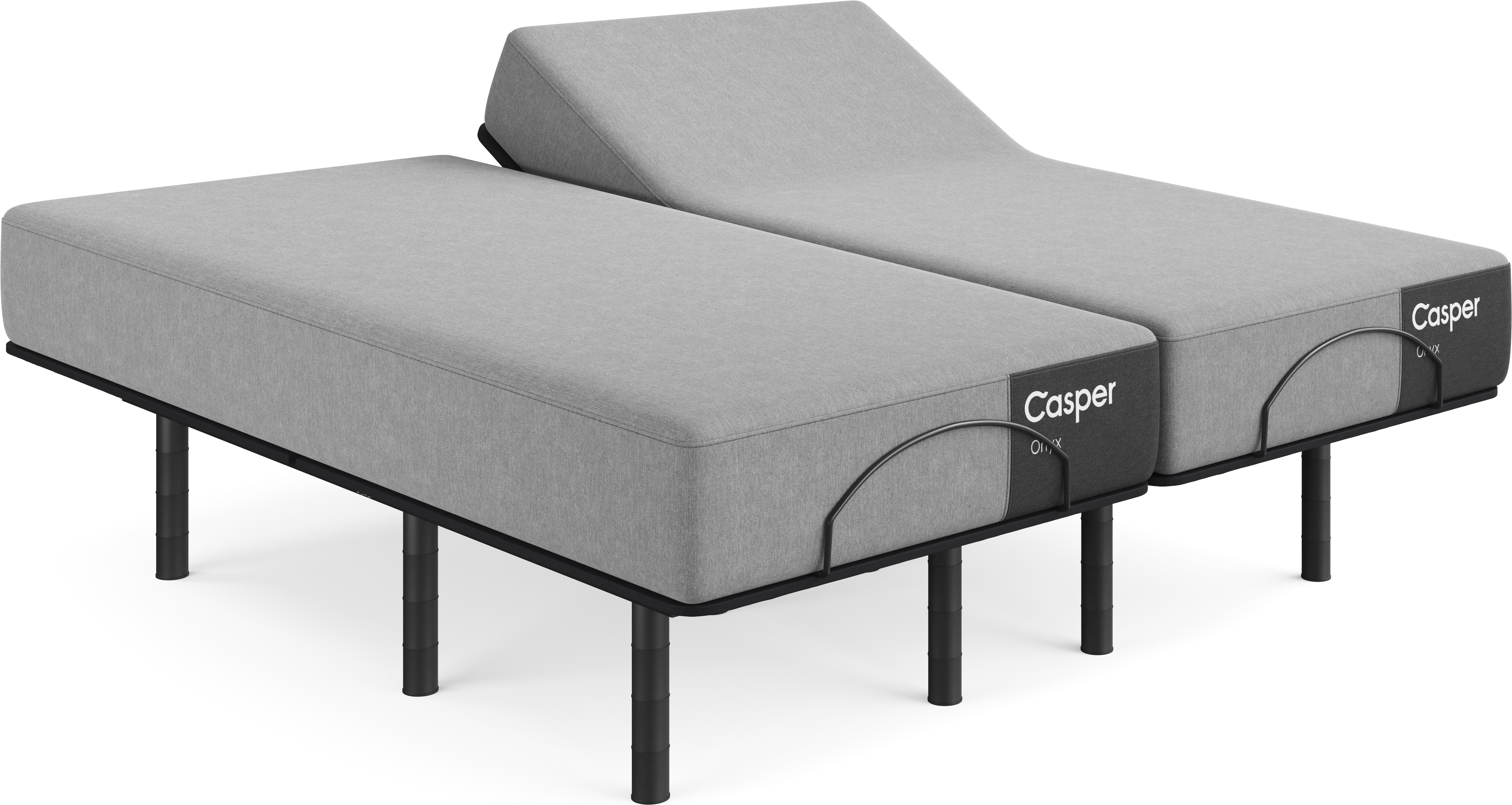 Casper Onyx 2.0 Split King Mattress with Head Up Only Base - Thumbnail - Image 1