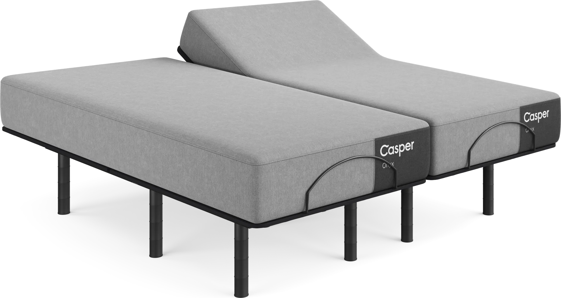 Casper Onyx 2.0 Split King Mattress with Head Up Only Base - Image 1