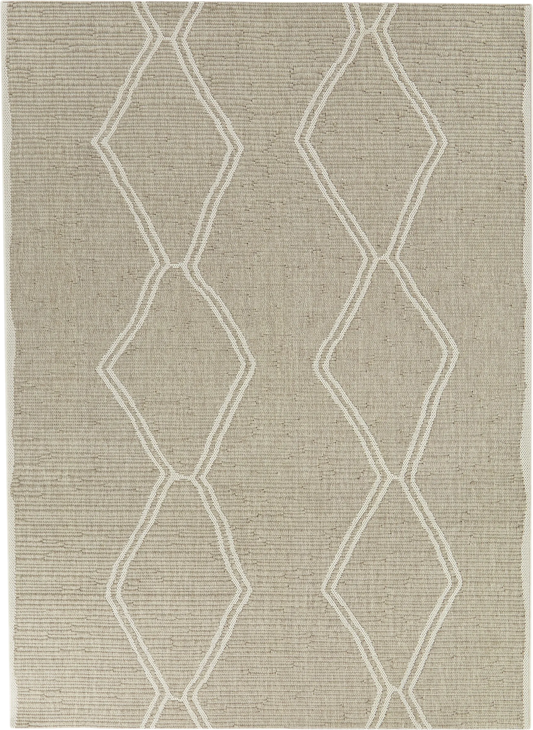 Treillis Taupe 5'3 x 7' Rug - Image 1
