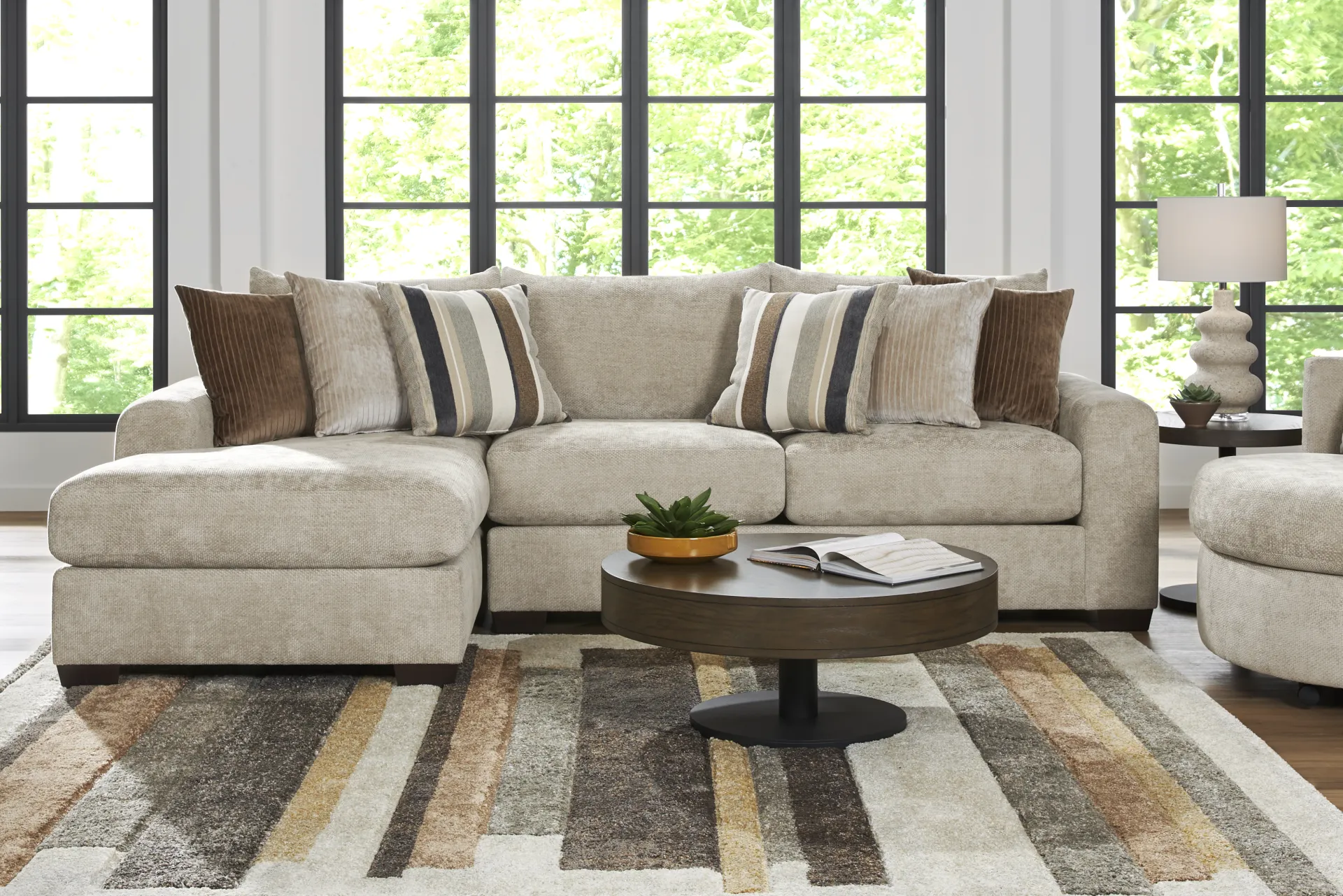 Martin Brown 2 Pc Sectional - Image 1