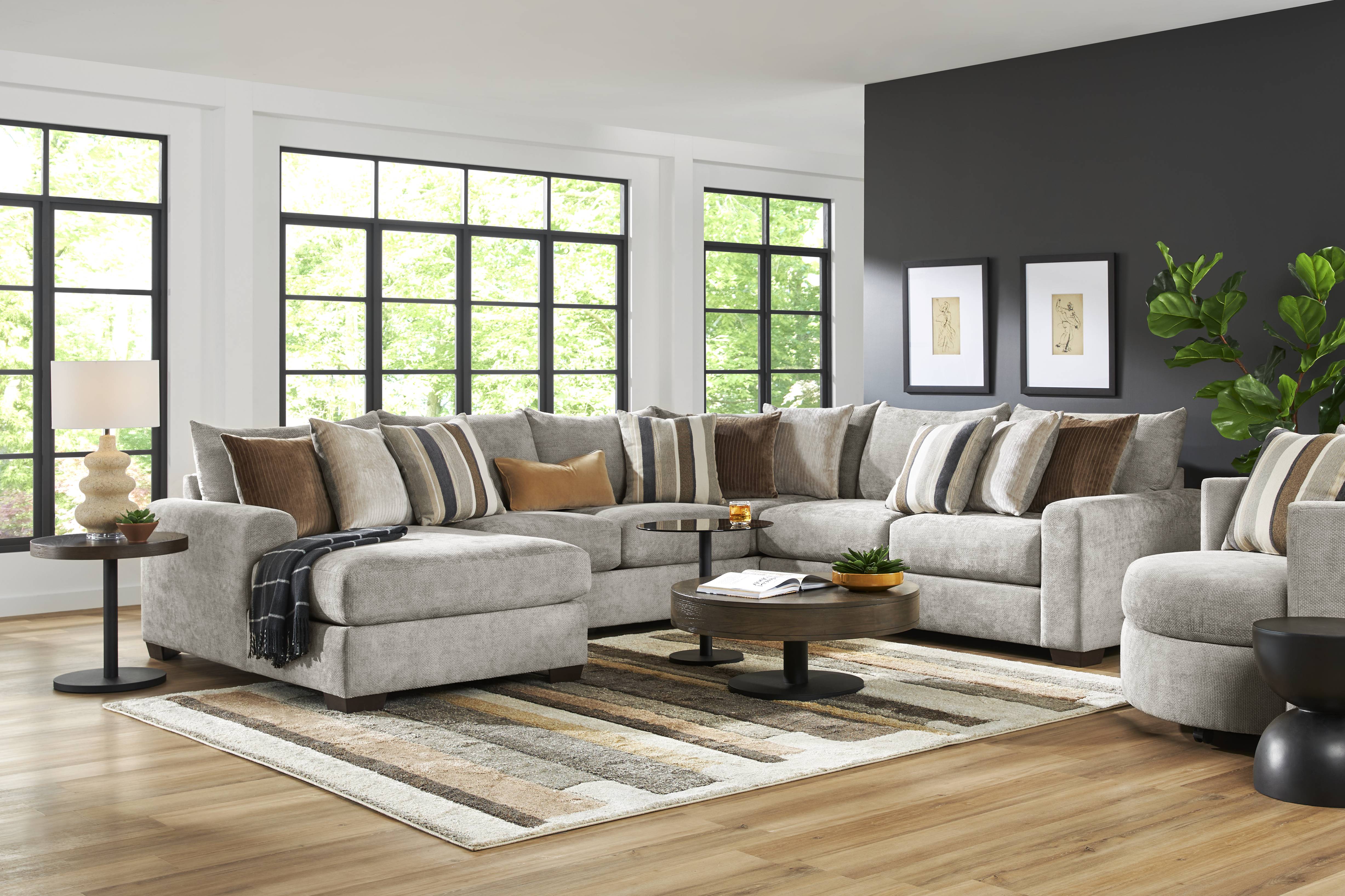 Martin Gray 3 Pc Sectional - Thumbnail - Image 2