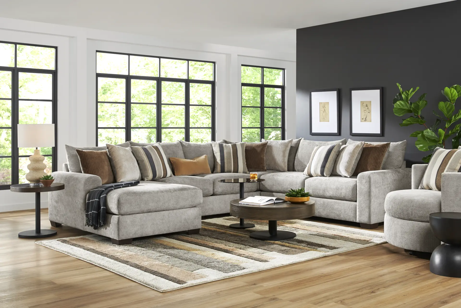 Martin Gray 3 Pc Sectional