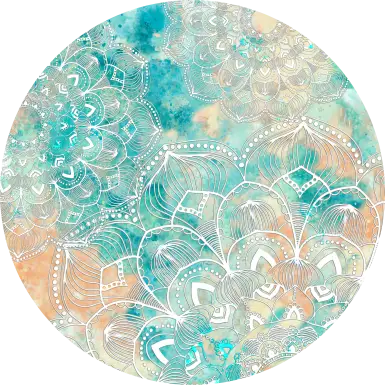Kids Viggo Teal 5' Round Rug