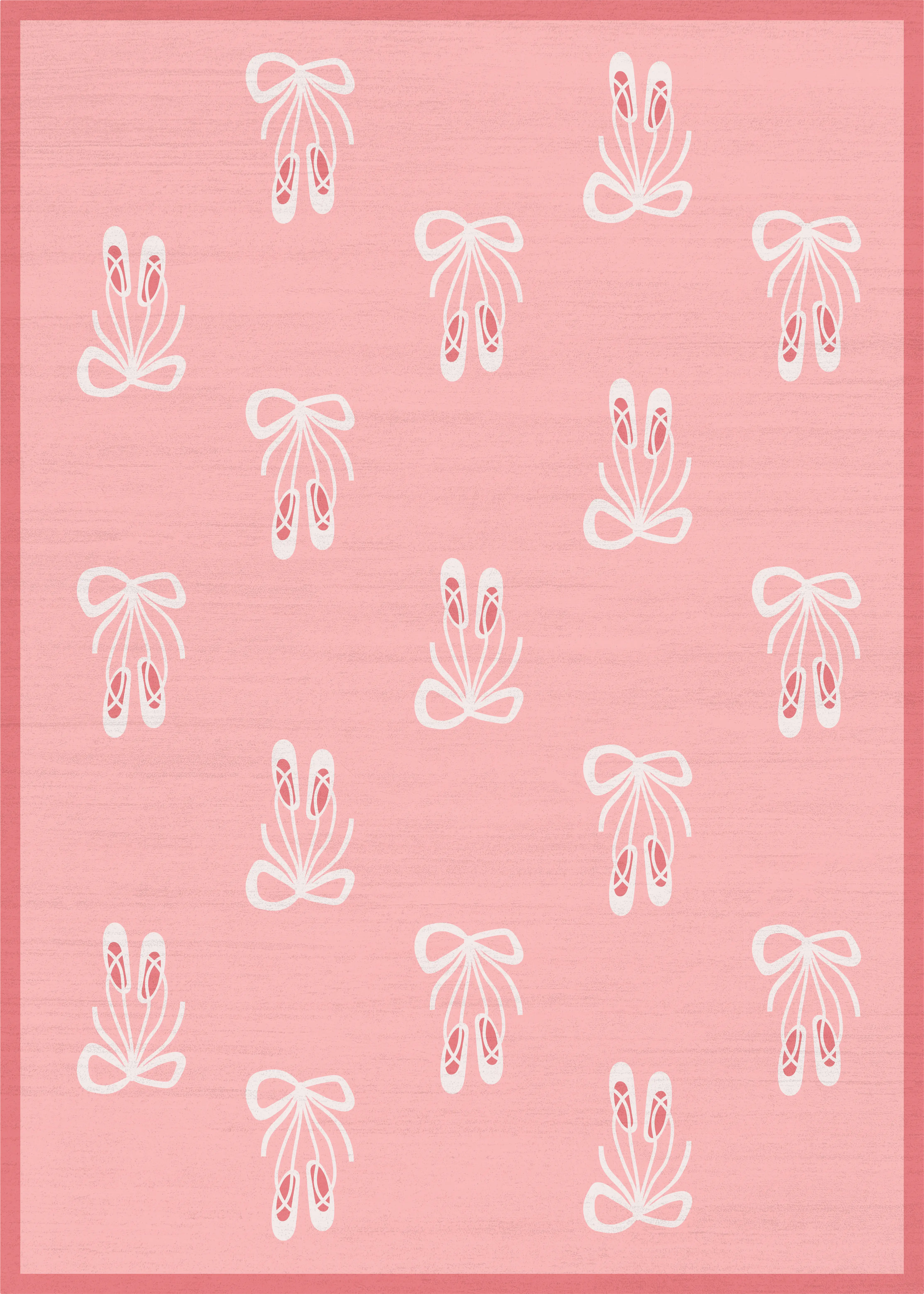 Kids Demure Bow Pink 6'6 x 9'2 Rug