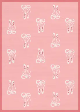 Kids Demure Bow Pink 6'6 x 9'2 Rug