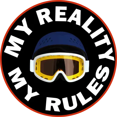 Kids Virtual Reality Navy 5' Round Rug