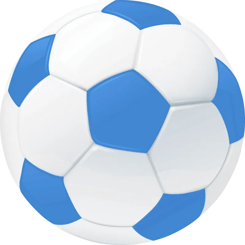 Kids Goal Getter Blue 5' Round Rug