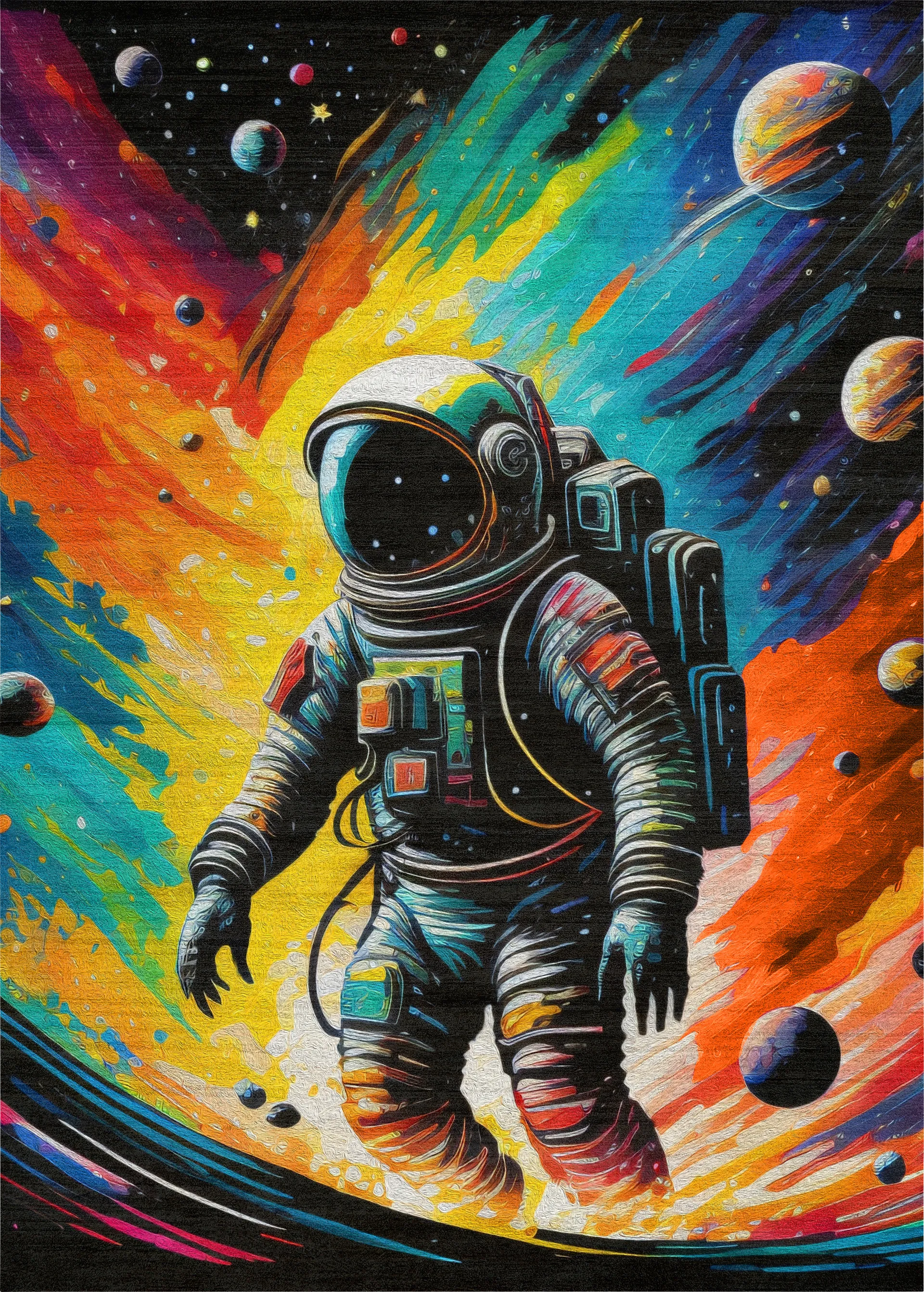 Kids Cosmo Playground Black 5' x 7' Rug - Image 1