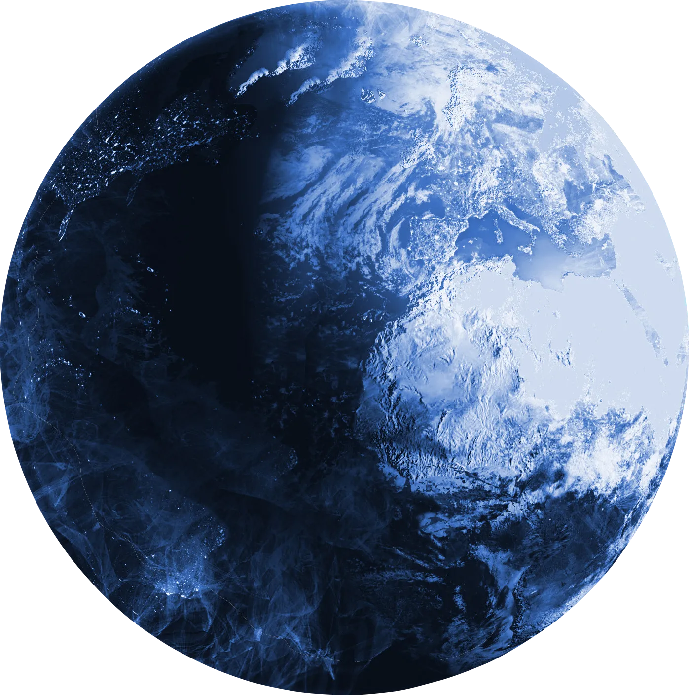 Kids Terra Mater Blue 5' Round Rug - Thumbnail - Image 1