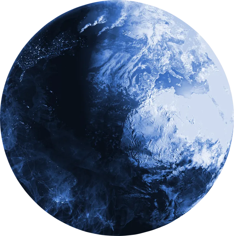 Kids Terra Mater Blue 5' Round Rug