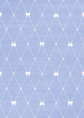 Kids Modest Bow Blue 4' x 6' Rug