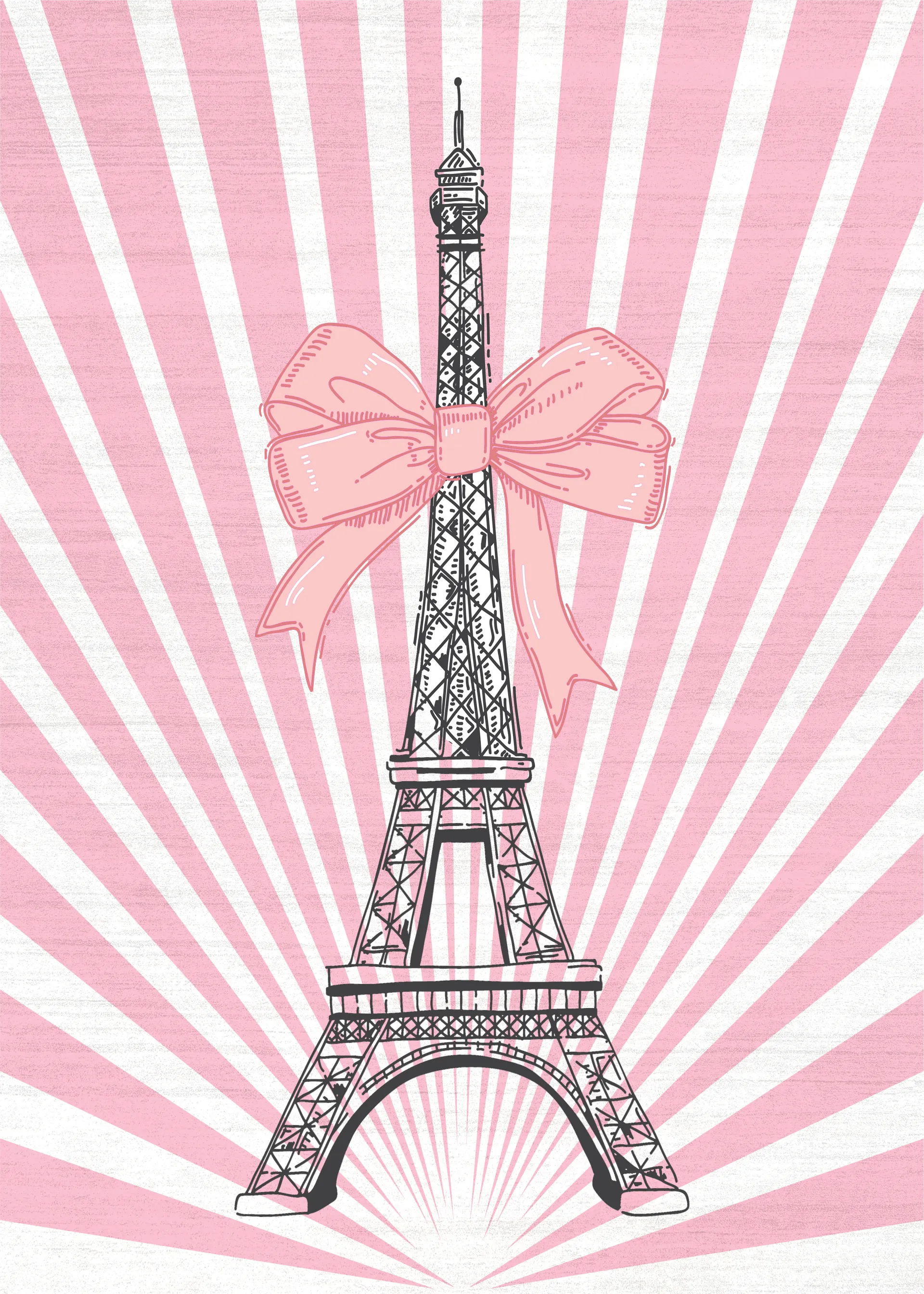Kids Paris Fashionista Pink 3'5 x 5' Rug - Image 1