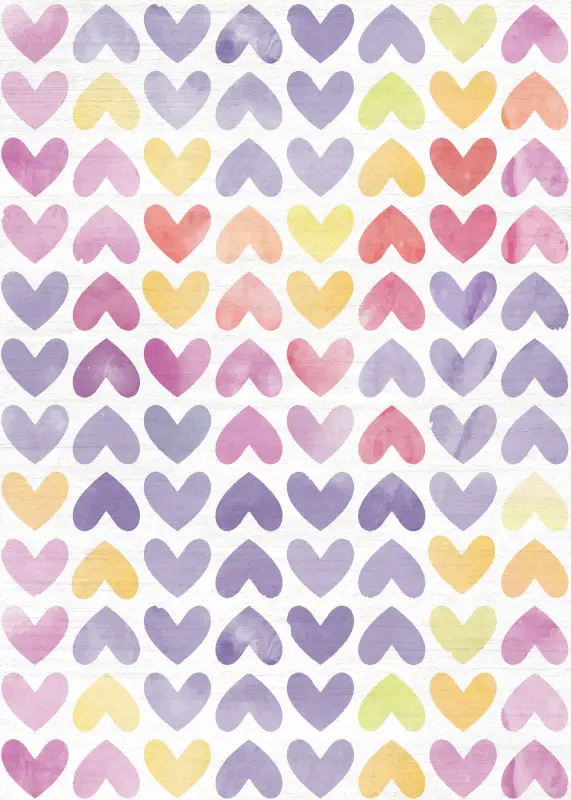 Kids Sweet Hearts Multi 4' x 6' Rug