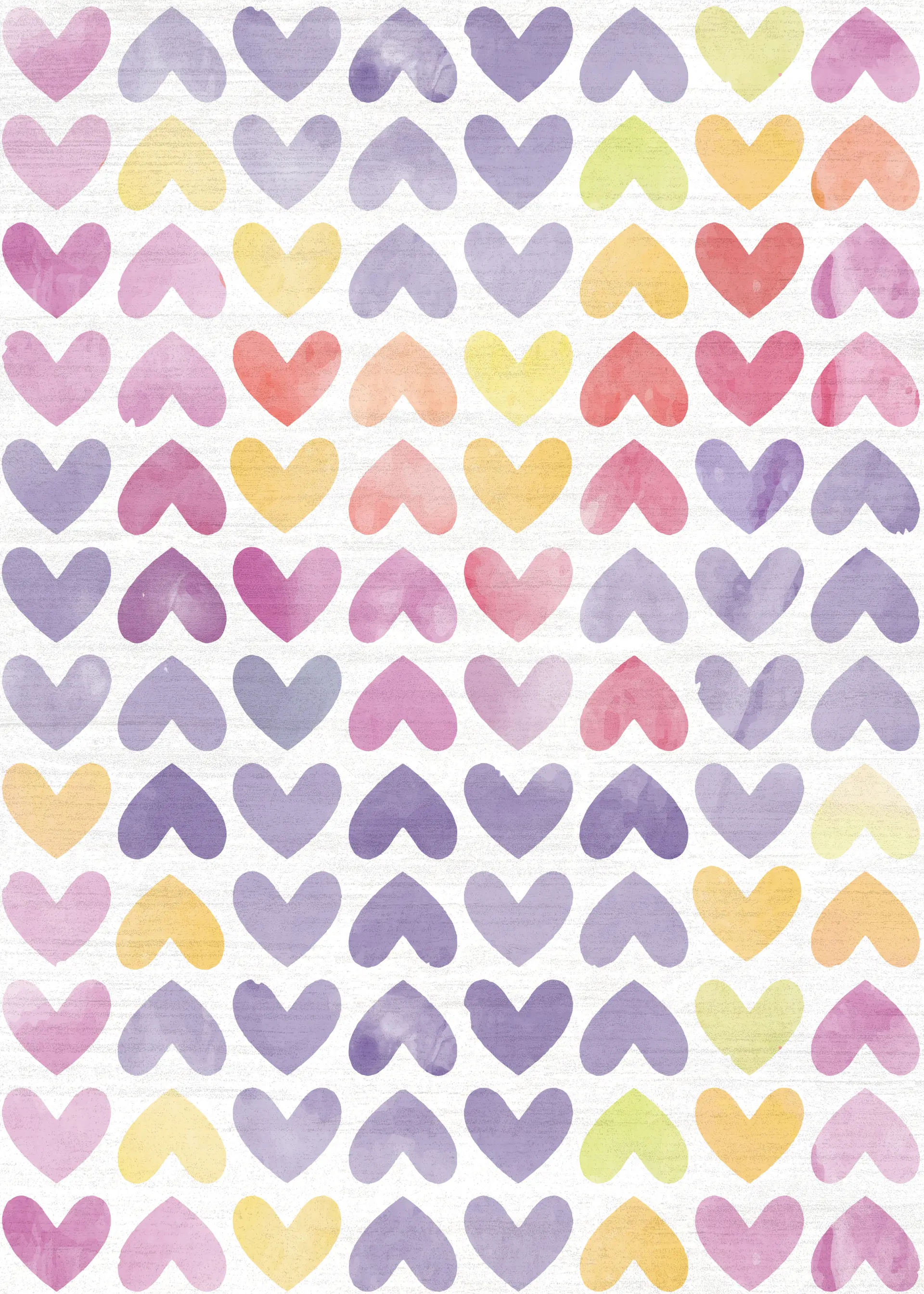 Kids Sweet Hearts Multi 3'5 x 5' Rug